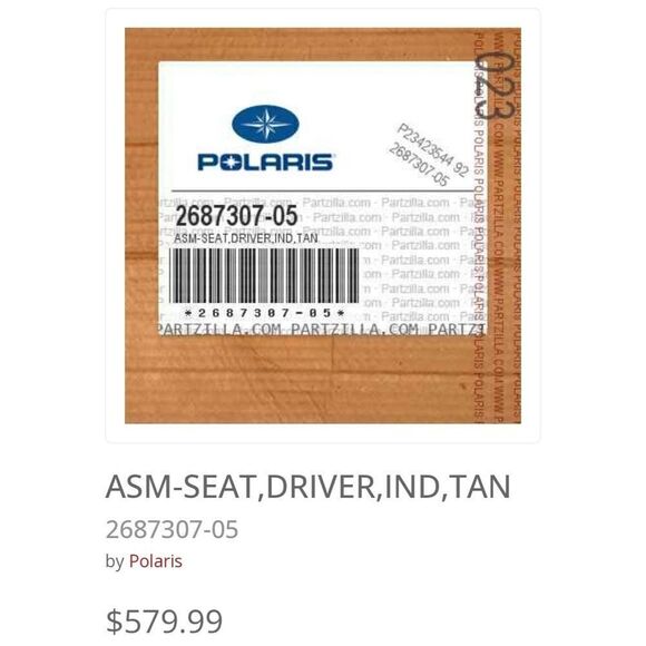 Indian Scout Solo Seat, Desert Tan - Indian Motorcycle Genuine Part 2687… - Picture 8 of 8